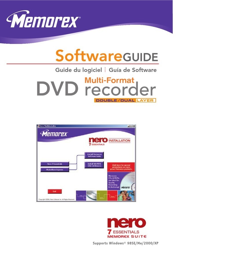 Memorex 32023294 - 18x Multi Format DVD Recorder... Software guide