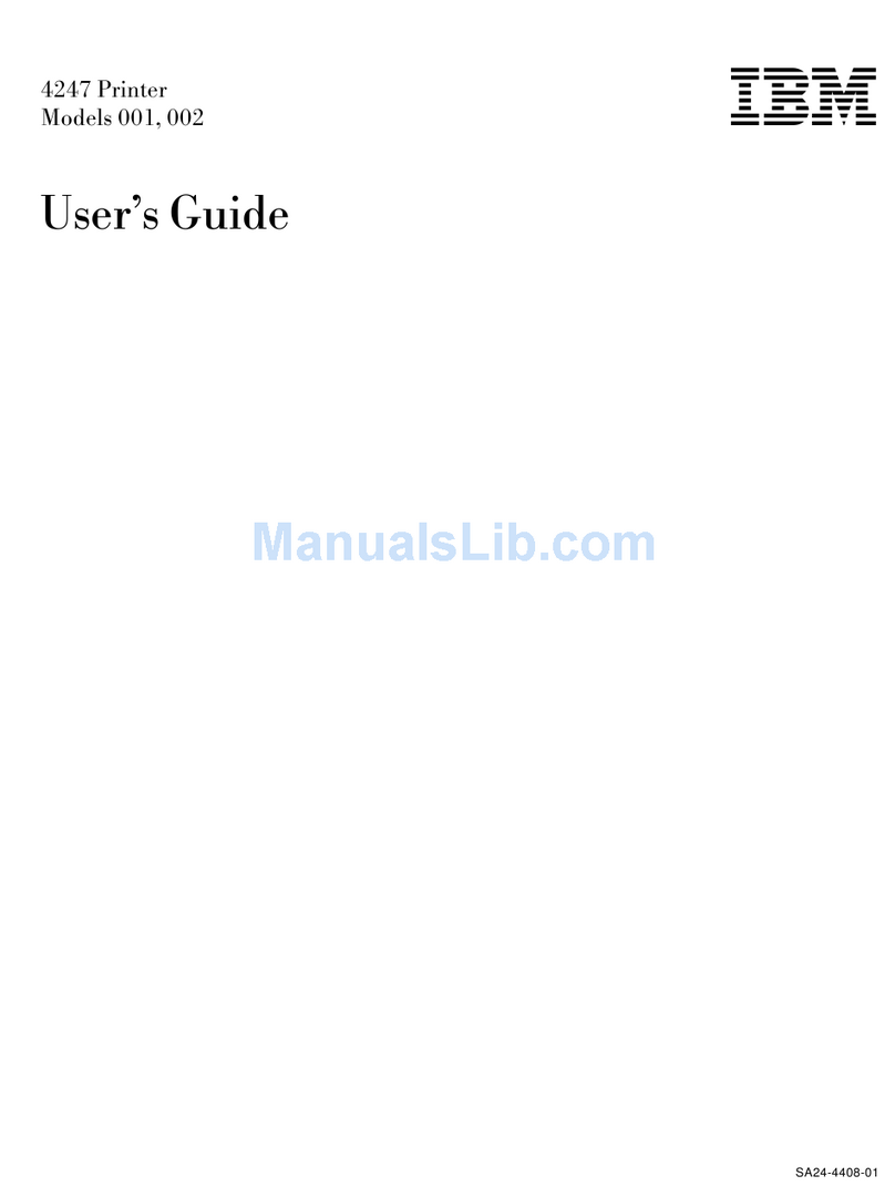 IBM 4247 - Model 001 B/W Dot-matrix Printer User manual IBM 4247 - Model 001 B/W Dot-matrix Printer User manual