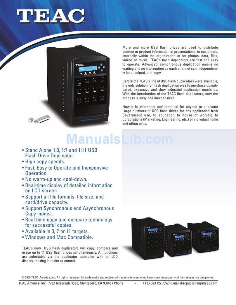 Teac USBDUPLICATOR/11 Product specifications