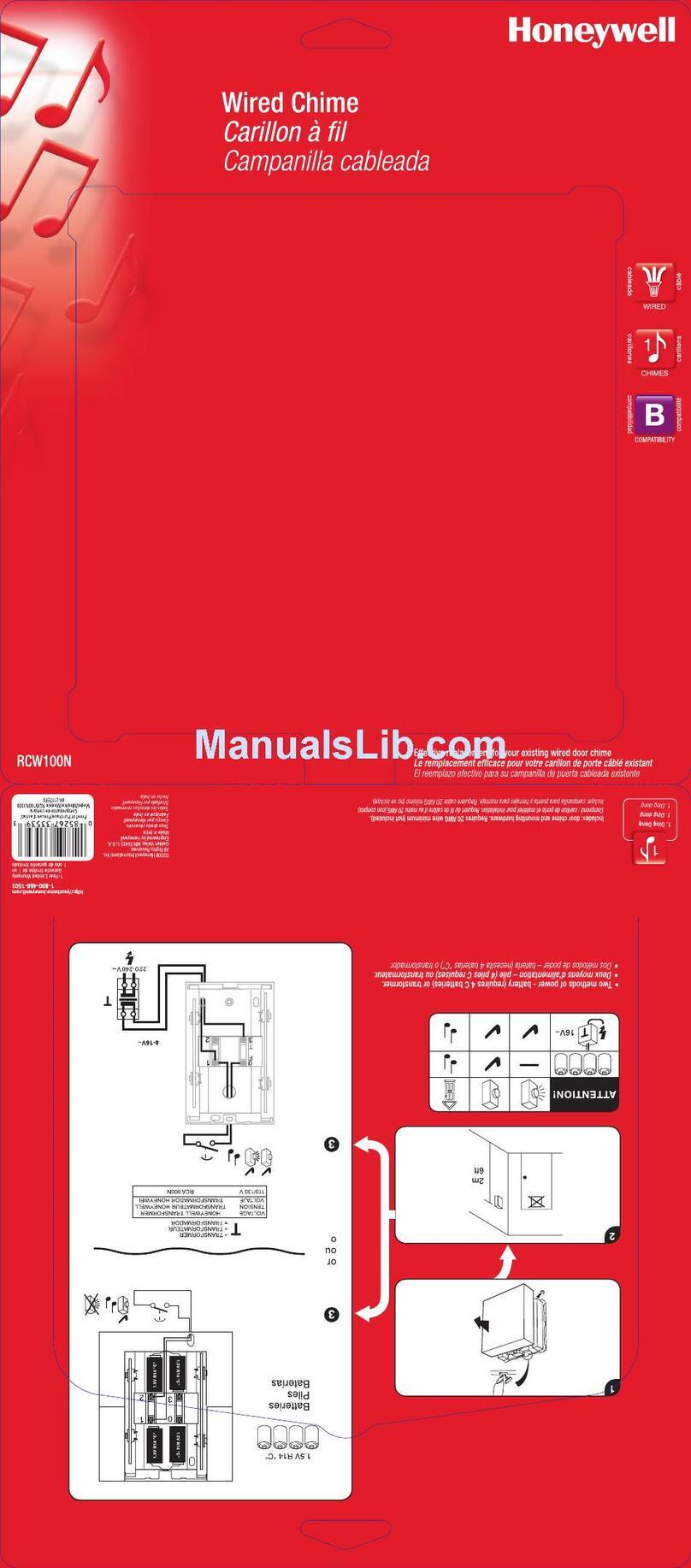 Honeywell RCW100N1000 User manual