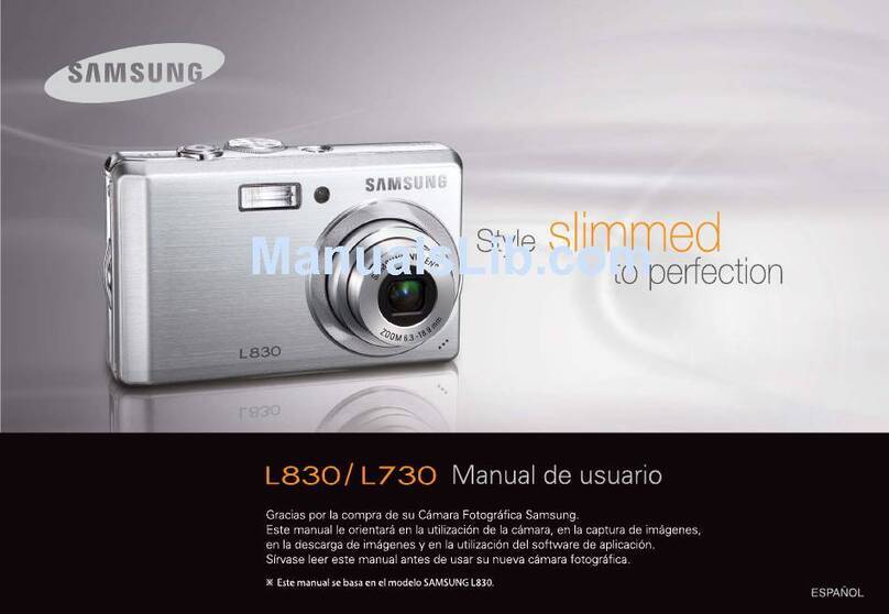 Samsung L830 - Digital Camera - Compact Manual Del Usuario