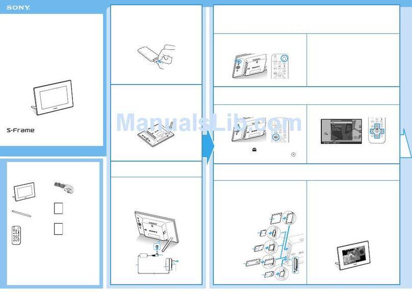 Sony S-Frame DPF-A72N Instruction sheet