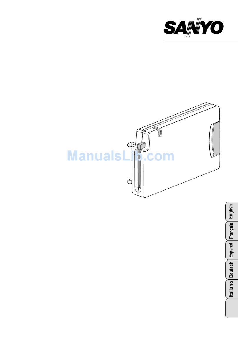 Sanyo POAMD07MCI - Digital AV Player Install and operation instructions