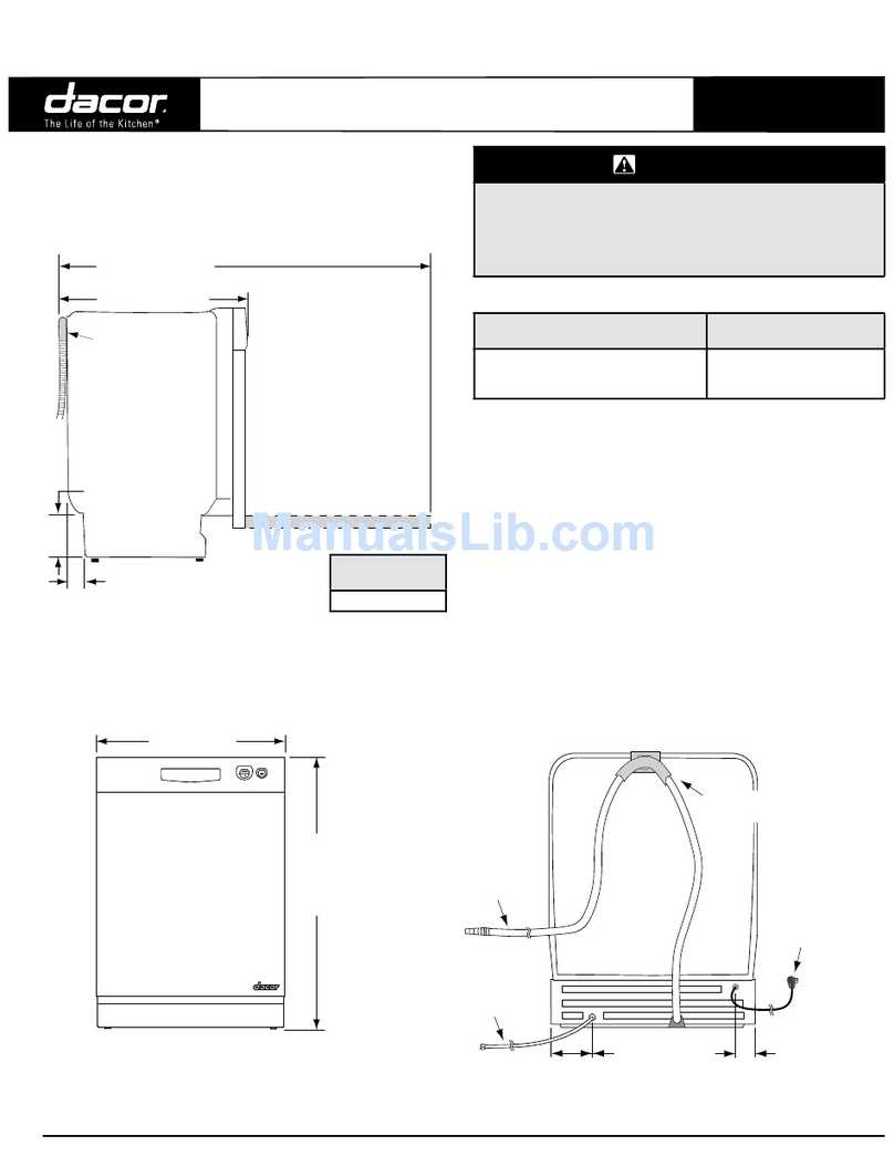 Dacor DDWF24S Technical manual Dacor DDWF24S Technical manual