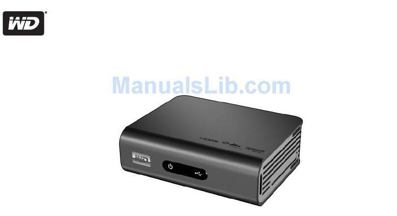Western Digital WDBAAM0000NBK - TV Mini Media Player Quick install guide