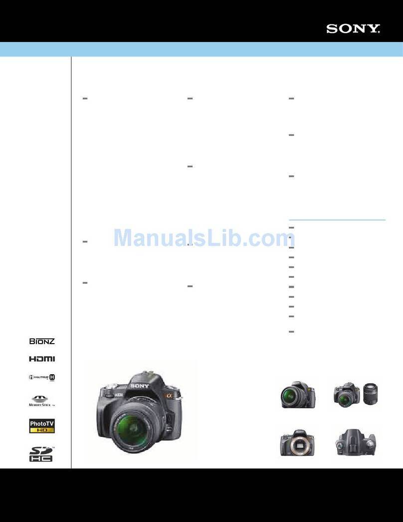 Sony DSLR-A230Y - Dslr-a230 + Sal-1855 User manual