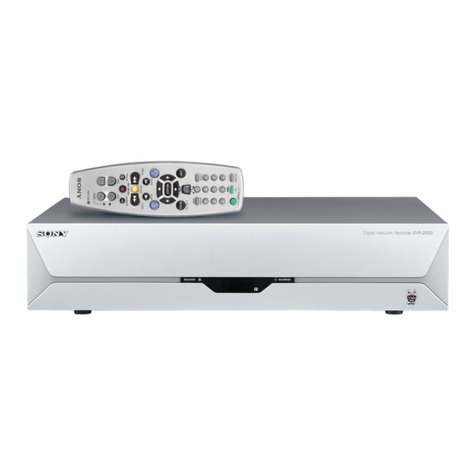 Sony SVR-2000 User guide