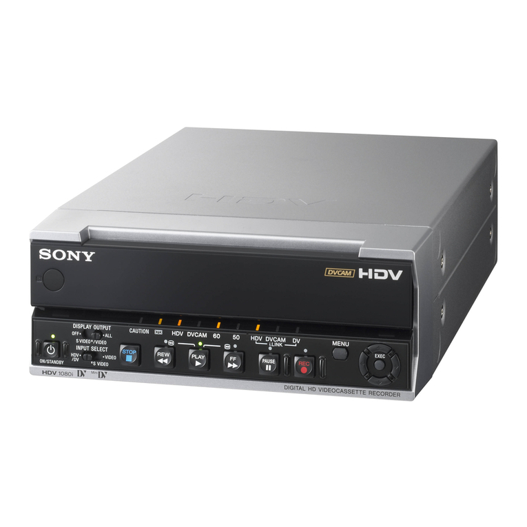Sony HVR-M15AU - Professional Video Cassete... User manual