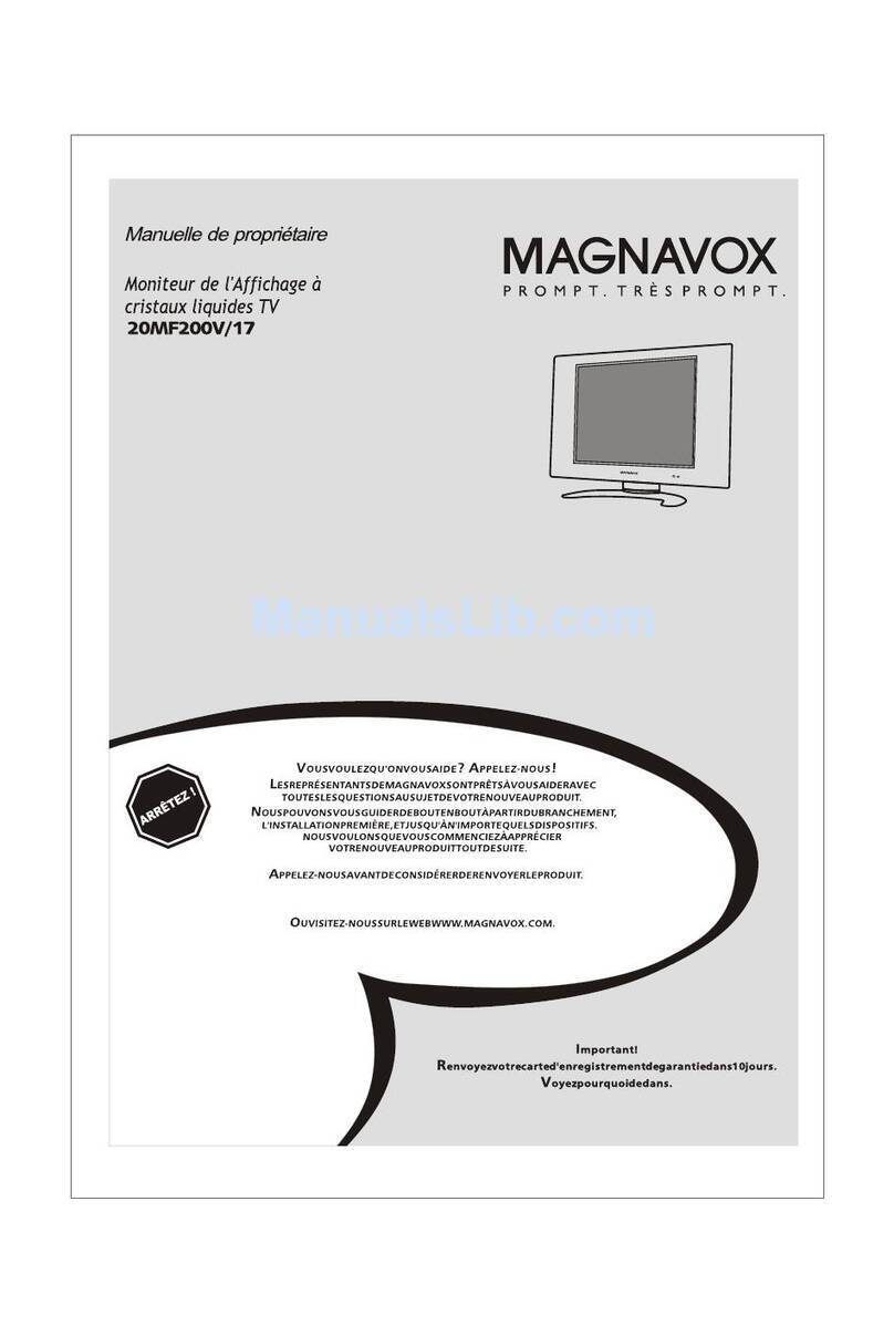 Magnavox 20MF200V - Lcd 20 Inch Quick start guide