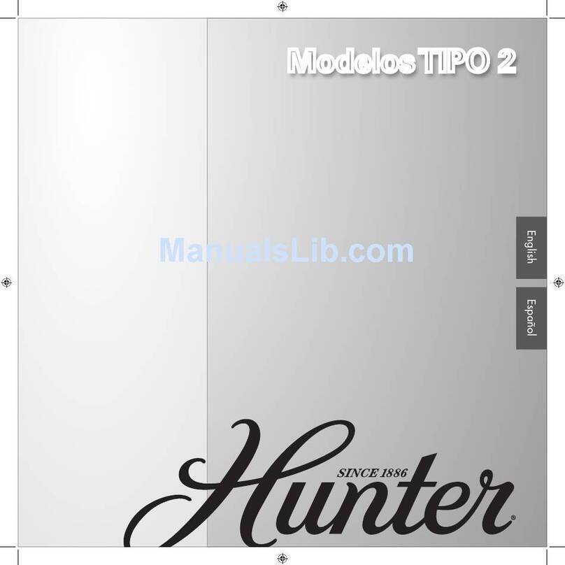 Hunter 21587 Instruction Manual