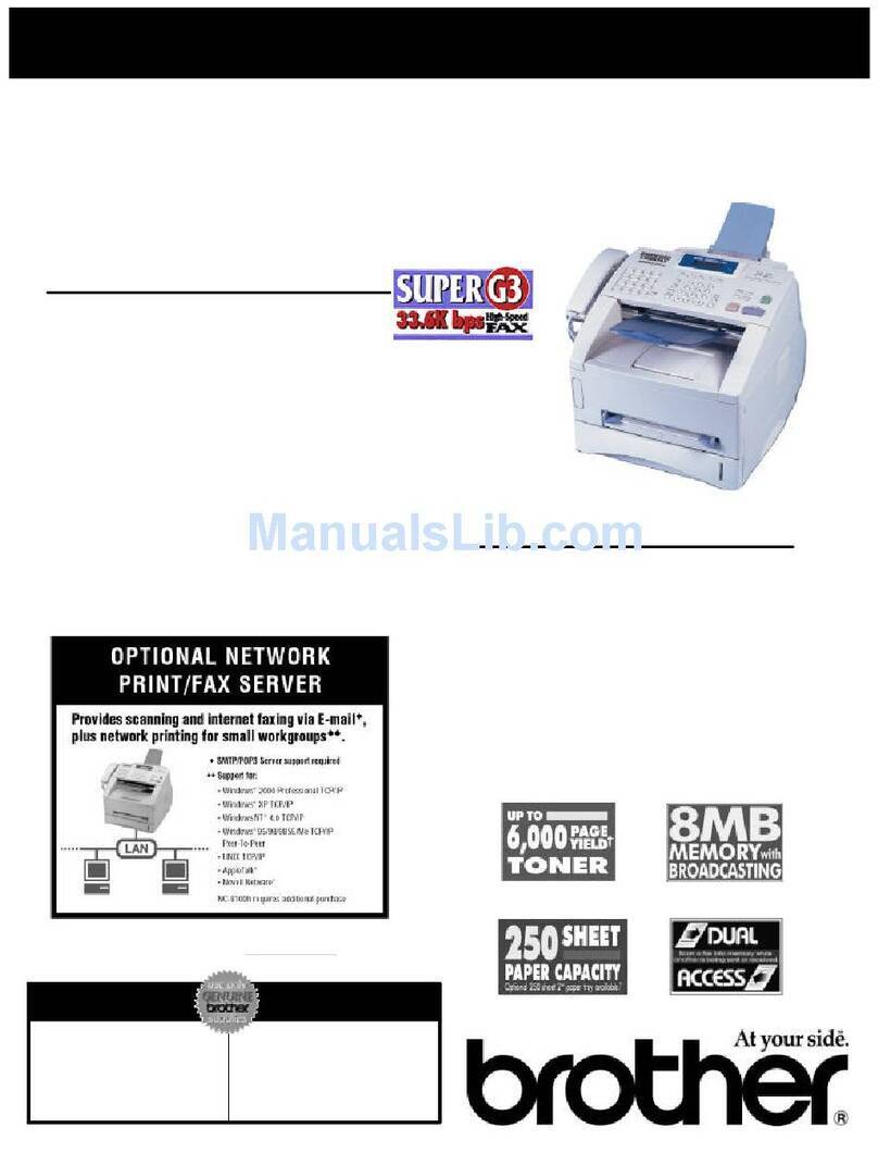 Brother FAX-4750e Specifications