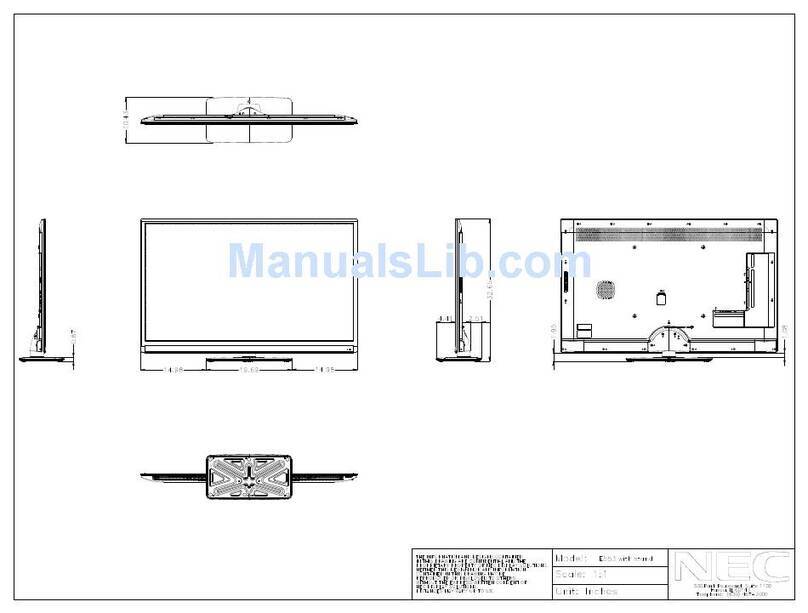NEC E553 Parts list manual NEC E553 Parts list manual