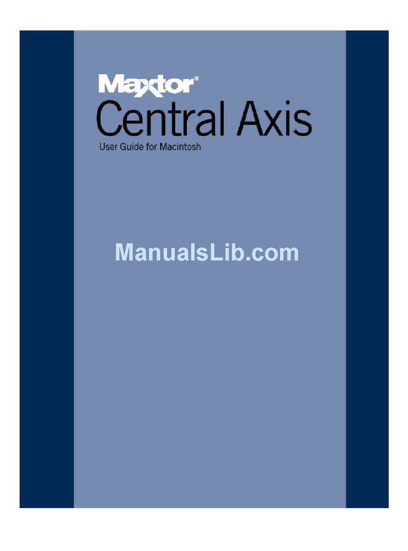 Maxtor Maxtor Central Axis user guide