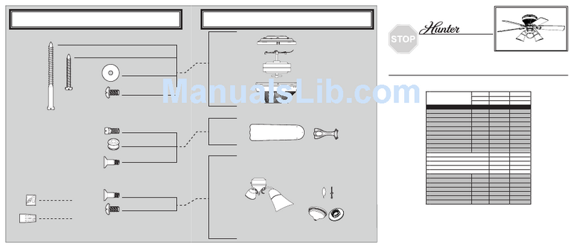 Hunter 21564 Parts guide