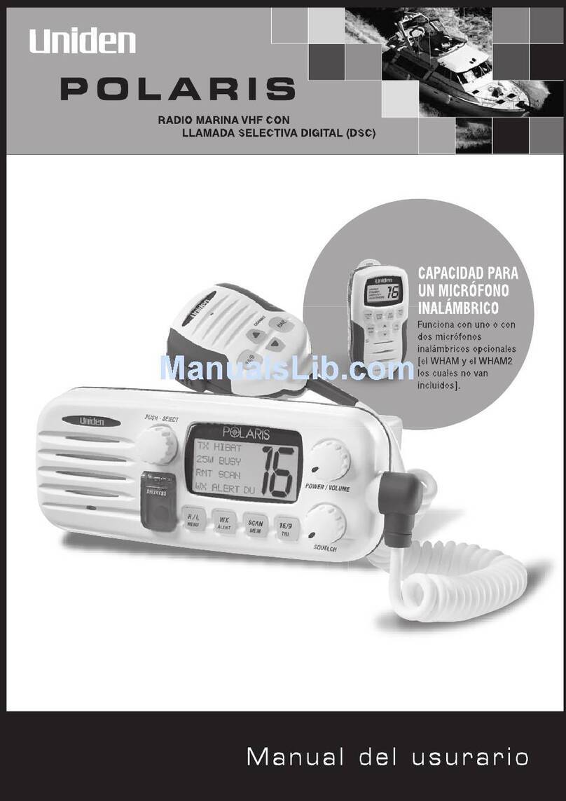 Uniden POLARIS owner's manual