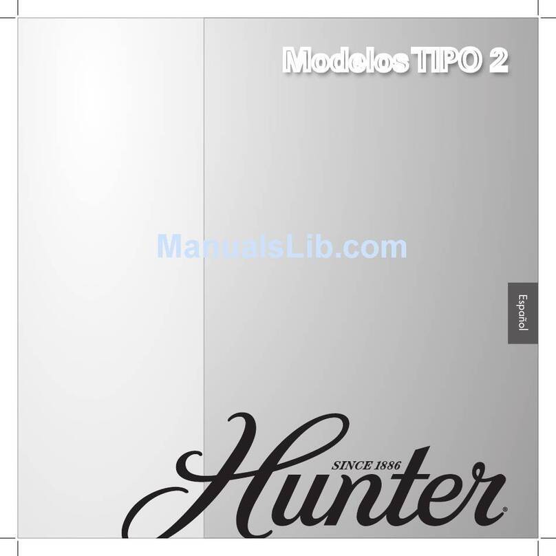 Hunter 21538 Instruction Manual