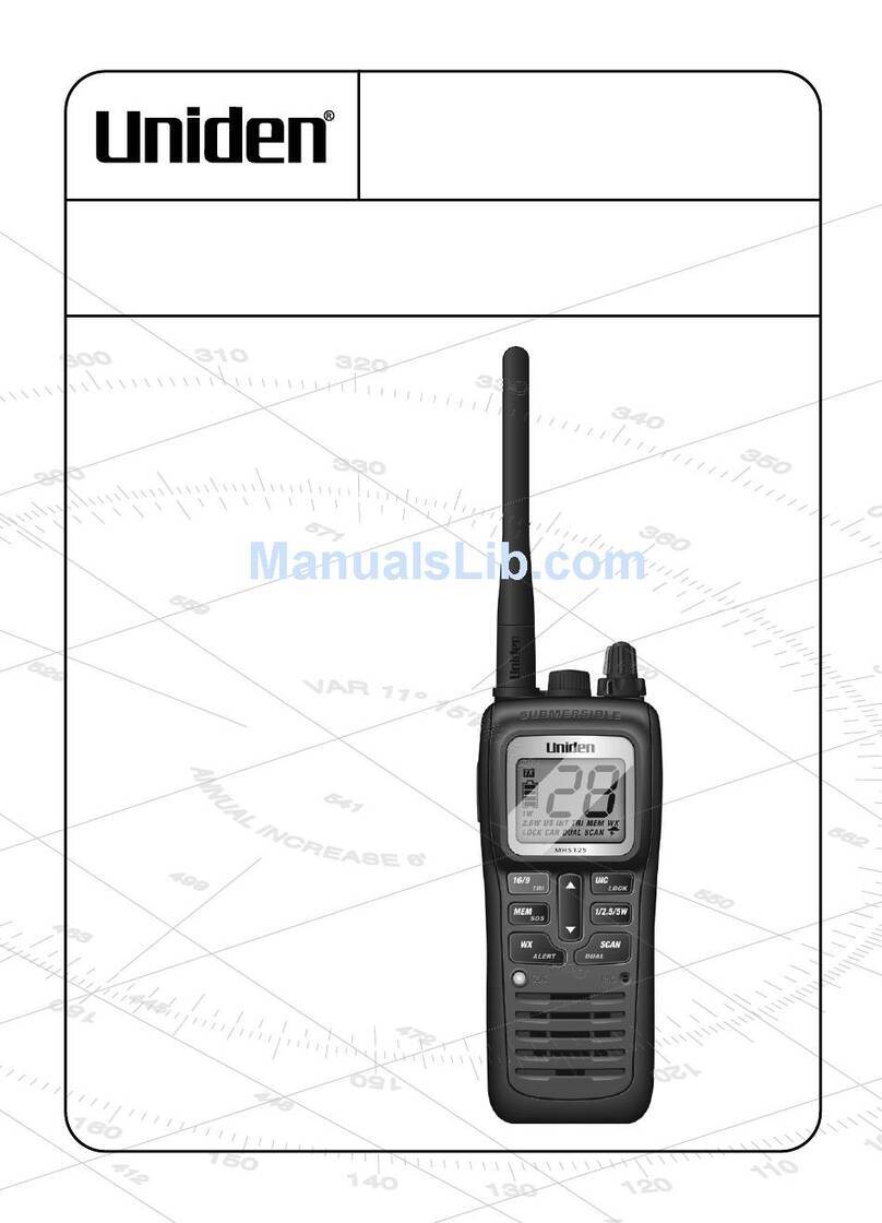 Uniden MHS125 owner's manual
