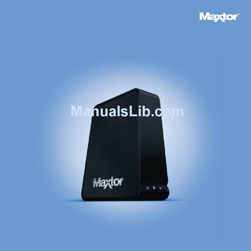 Maxtor Maxtor Central Axis User manual
