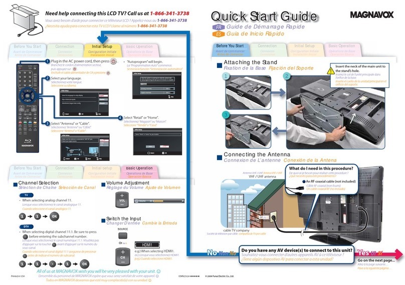 Magnavox 42MD459B - 42" LCD TV User manual