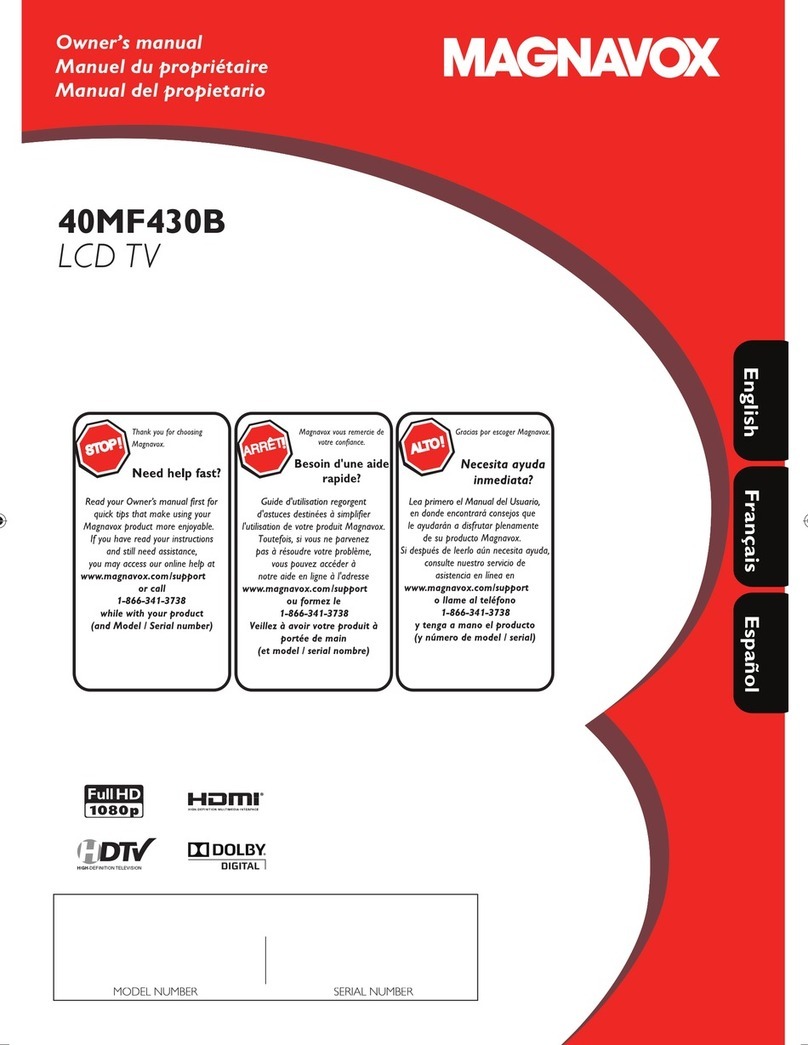 Magnavox 40MF430B - User guide