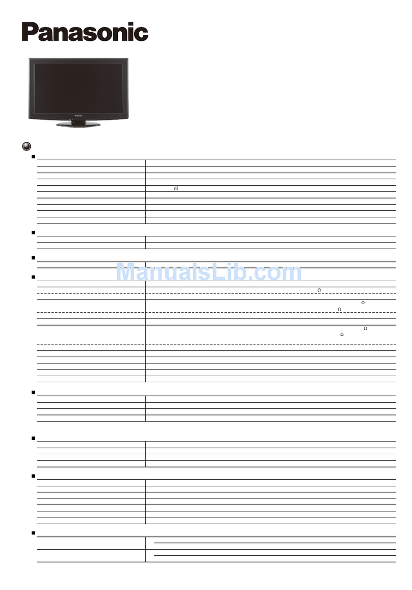 Panasonic TH-32LRU30 Specifications