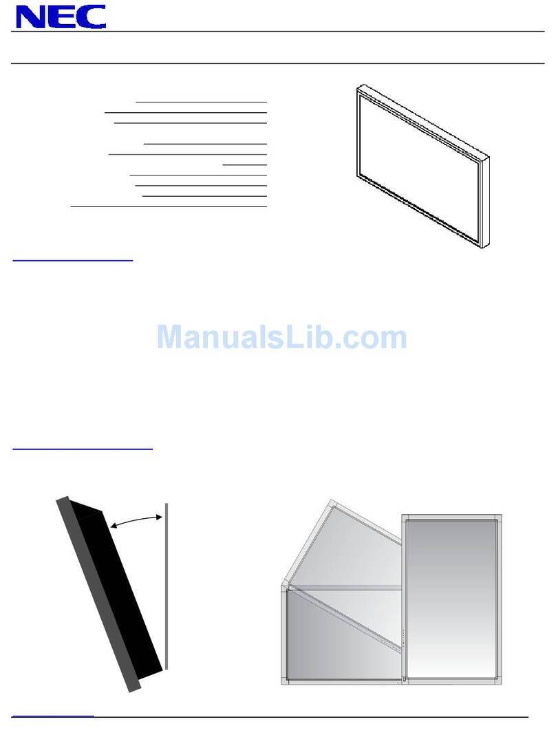 NEC LCD4615 - MultiSync - 46" LCD Flat Panel... User manual