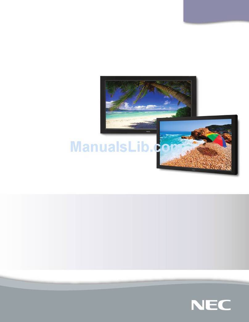 NEC LCD4615 - MultiSync - 46" LCD Flat Panel... User manual