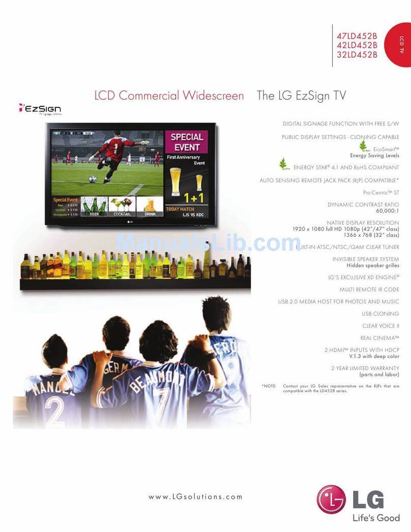LG EzSign 32LD452B Specifications