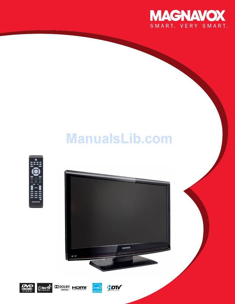 Magnavox 32MD359B - 32" LCD TV User manual