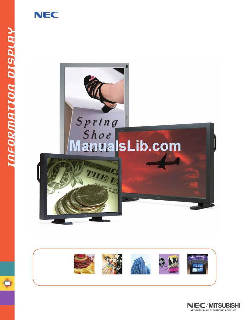 NEC LCD4000-BK User manual