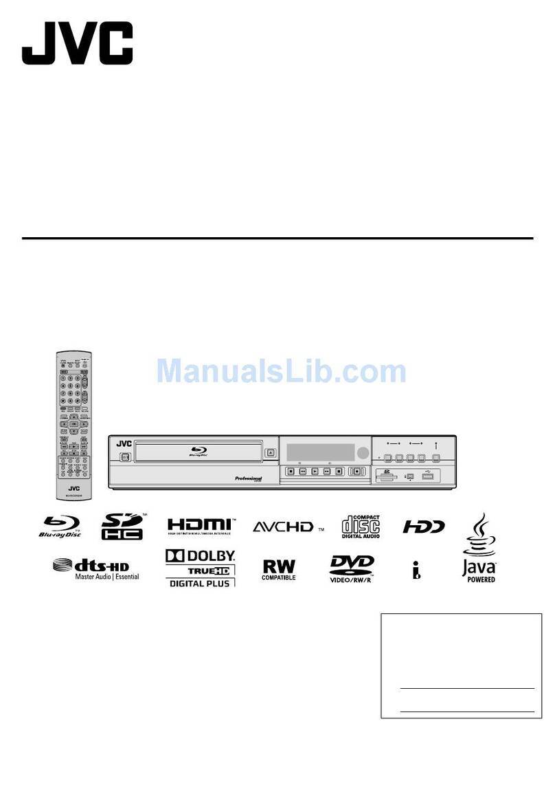 JVC SR-HD2500US User manual