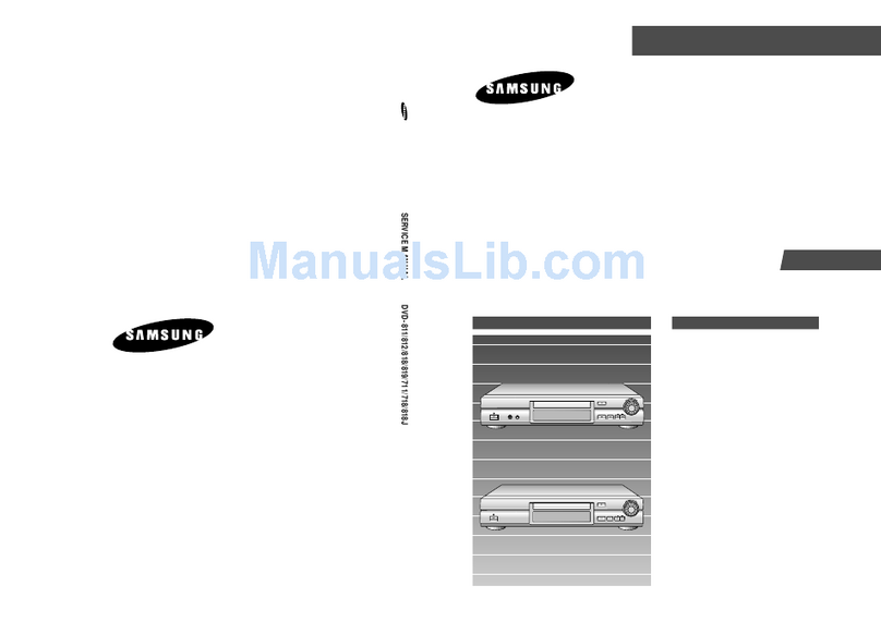 Samsung DVD-812 Service manual