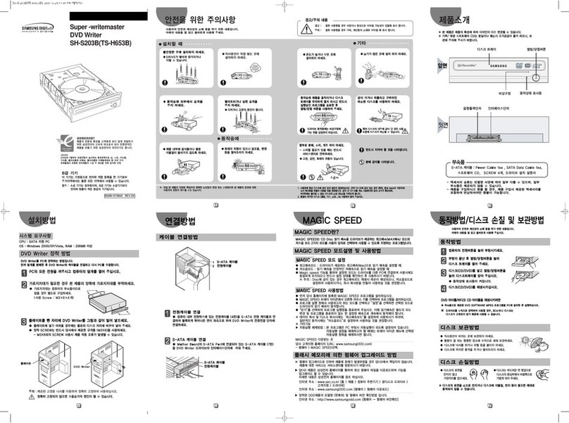 Samsung SH-S203B - WriteMaster - DVD±RW User manual