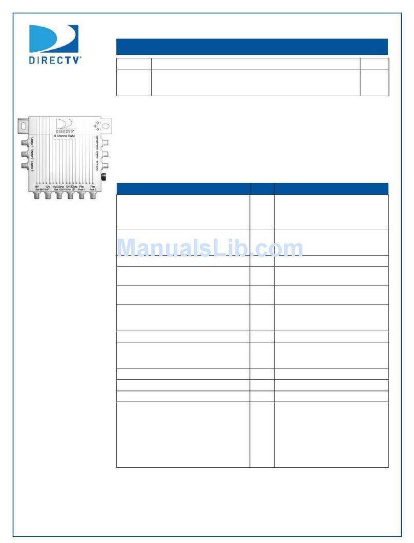 DirecTV SWM8R103 Specifications