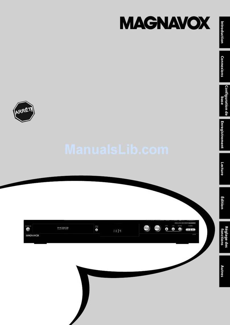 Magnavox H2160MW9 - DVDr / HDDr User manual
