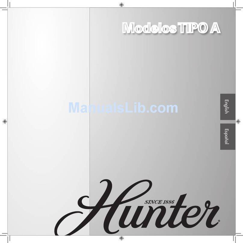 Hunter 21327 Instruction Manual