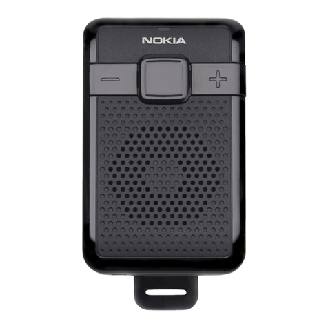 Nokia HF 200 - Speakerphone - Bluetooth hands-free User manual