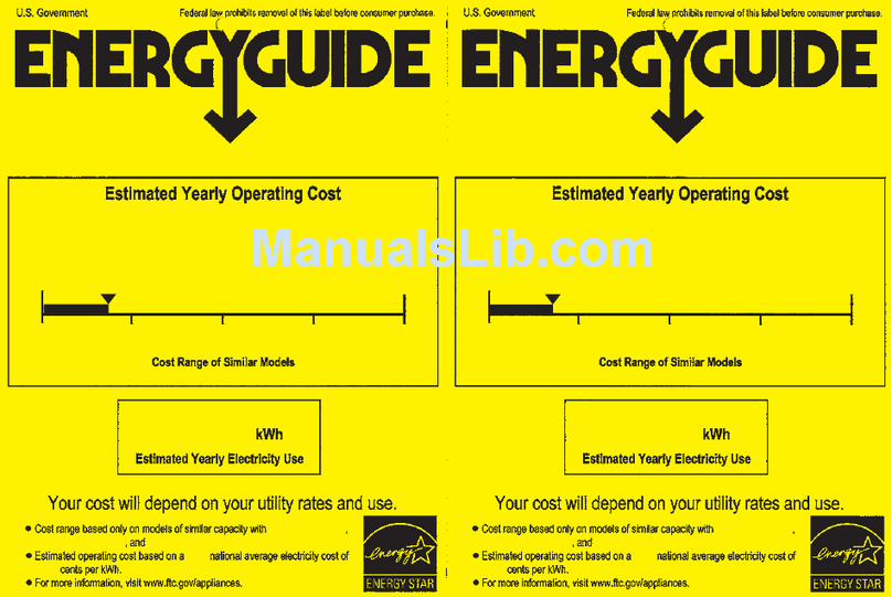 Haier HUF168EA Energy guide