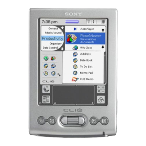 Sony PEG-TJ25 - Personal Entertainment Organizer User guide