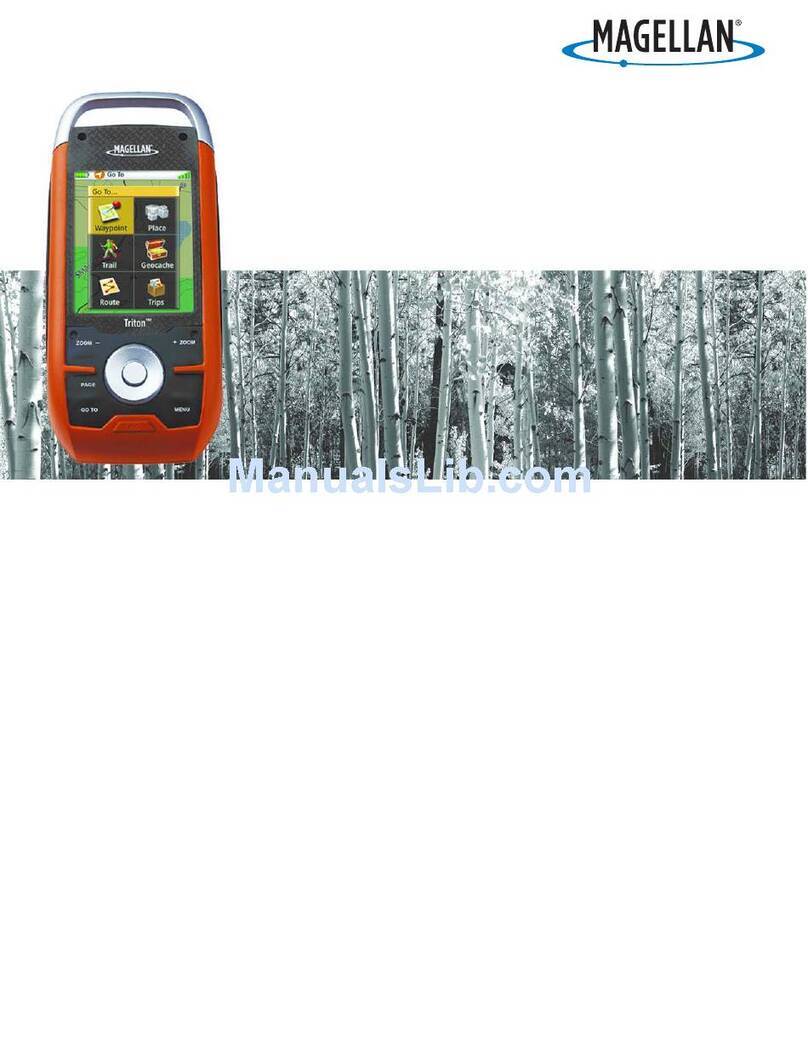 Magellan Triton 1500 - Hiking GPS Receiver User manual