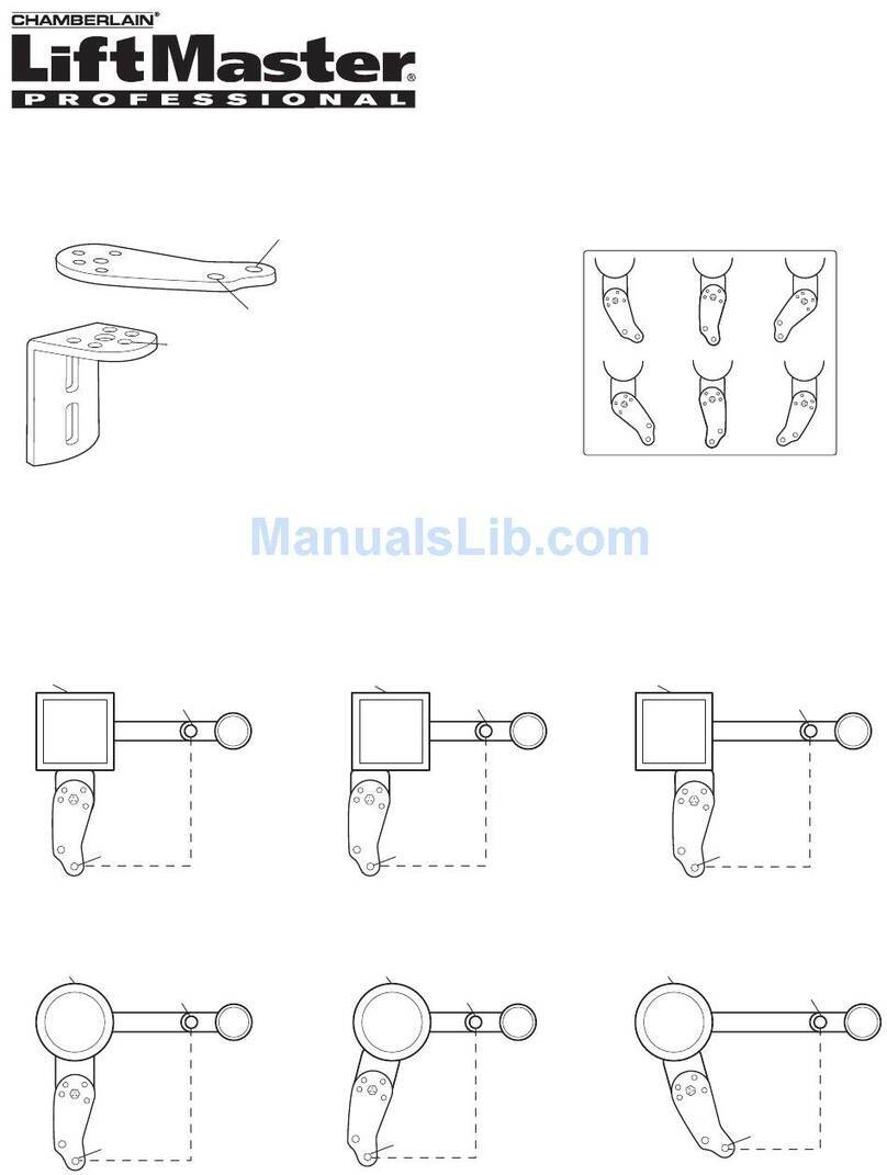 Chamberlain LA400 Owner's manual addendum