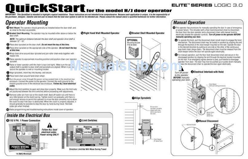 Chamberlain H User manual