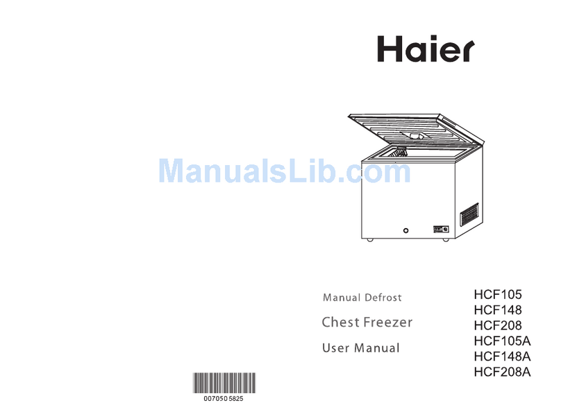 Haier HCF148 User manual