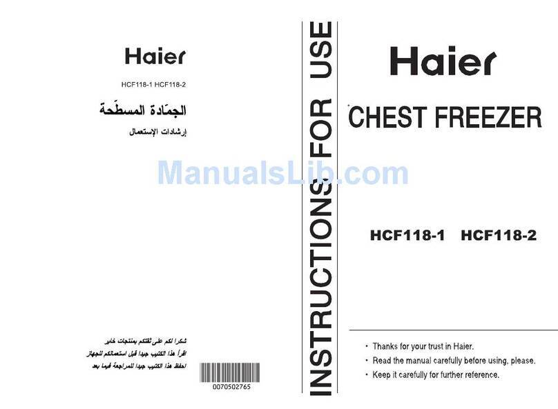 Haier HCF118-1 User manual