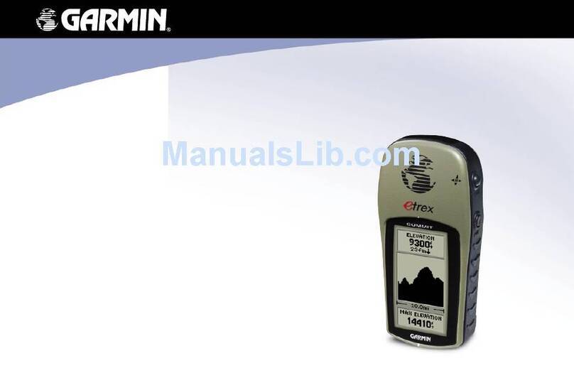 Garmin eTrex Summit - Hiking GPS Receiver owner's manual