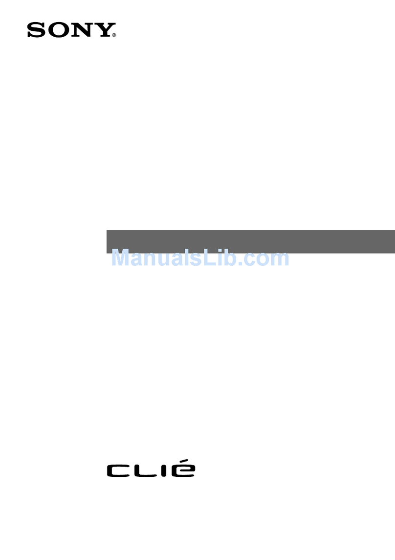Sony CLIE PEG-T415 User manual