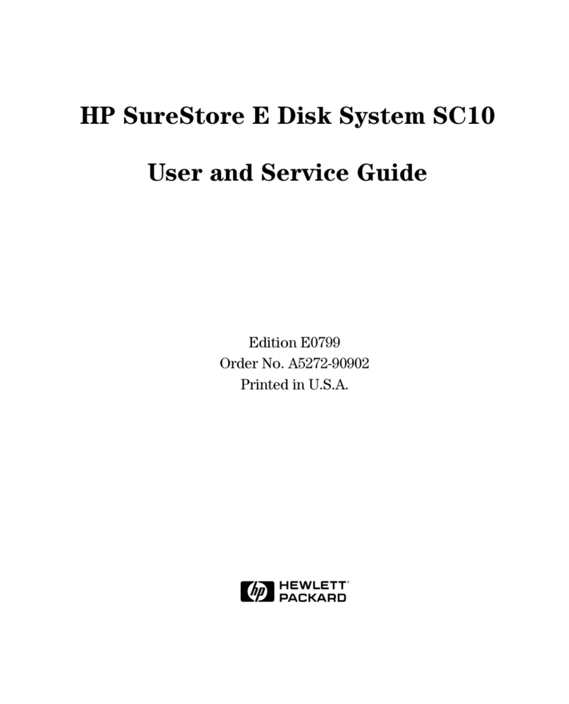 HP A5272A - SureStore E Disk System SC10 Storage... Service guide
