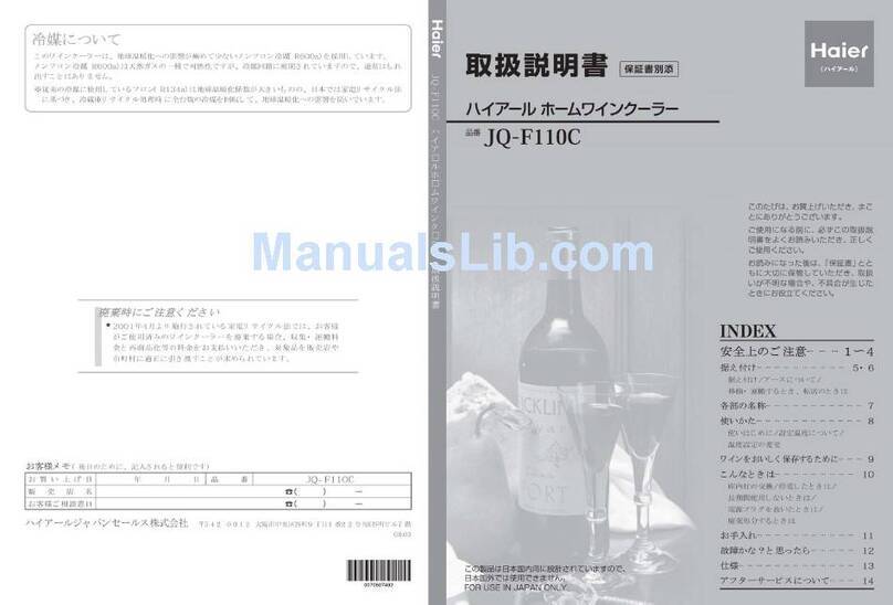 Haier JQ-F110C User manual Haier JQ-F110C User manual
