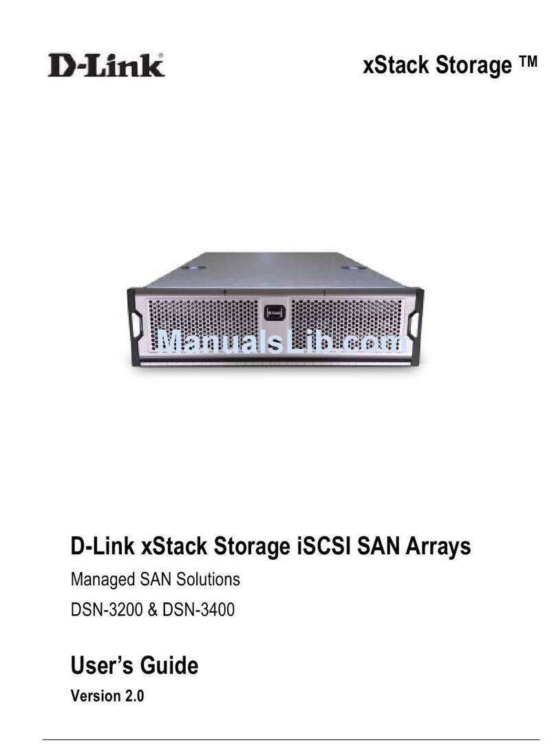 D-Link DSN-3400-10 - xStack Storage Area Network Array Hard... User manual D-Link DSN-3400-10 - xStack Storage Area Network Array Hard... User manual
