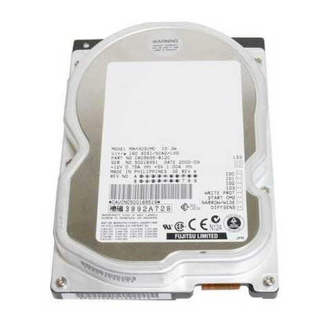 Fujitsu MAH3091MC - Enterprise 9.1 GB Hard Drive User manual